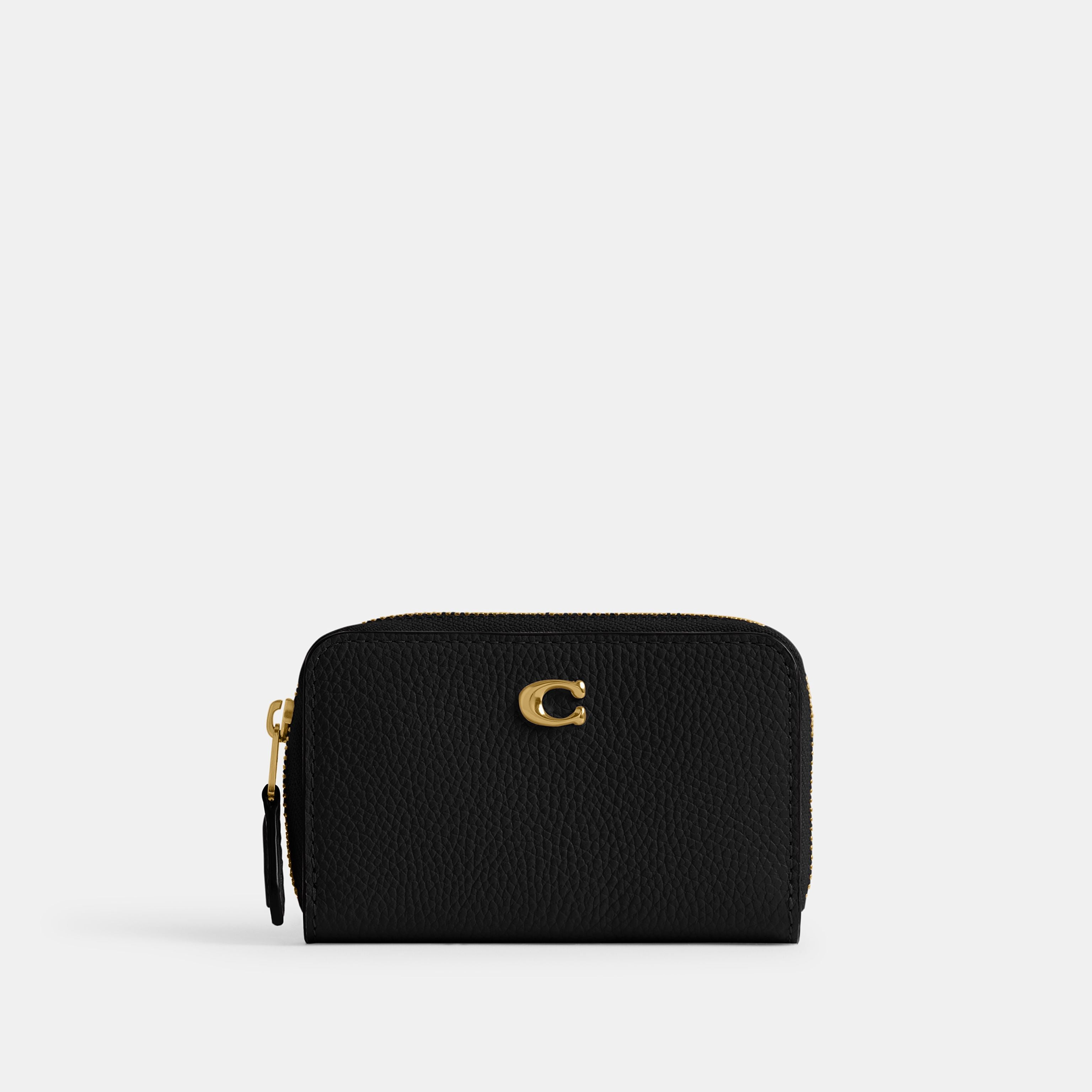 Cartera Compacta con Cierre Coach CR551 – Piel Negra