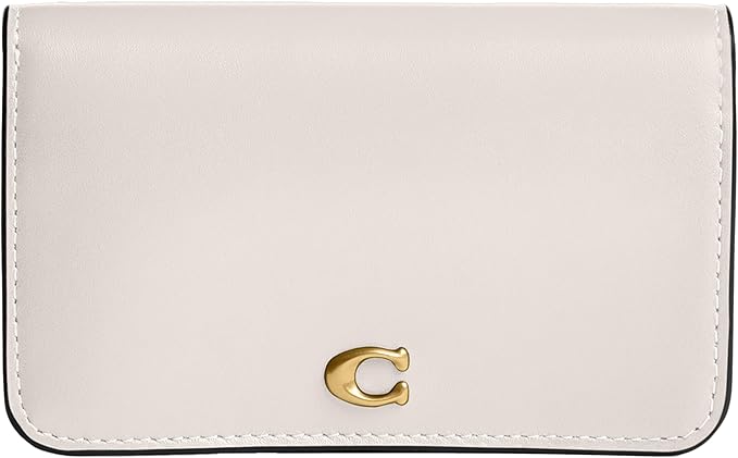 Tarjetero Coach Piel Liso — Chalk