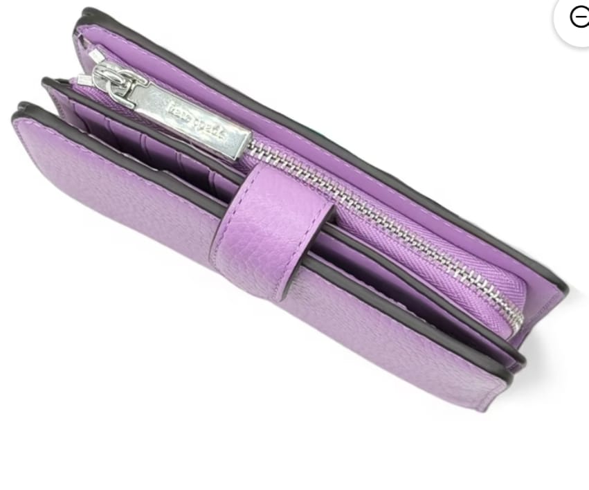 Cartera Kate Spade New York lila – vista lateral abierta