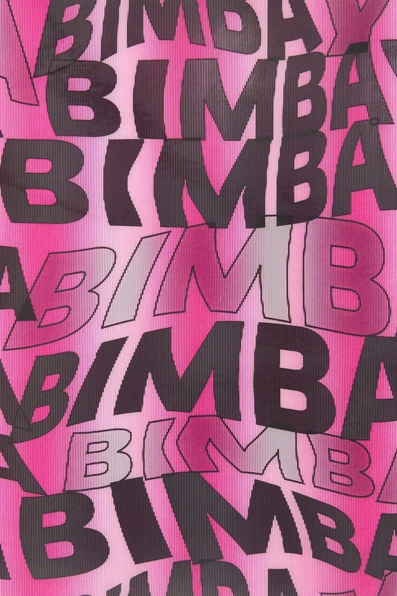 Clutch Bimba y Lola - detalle estampado logo