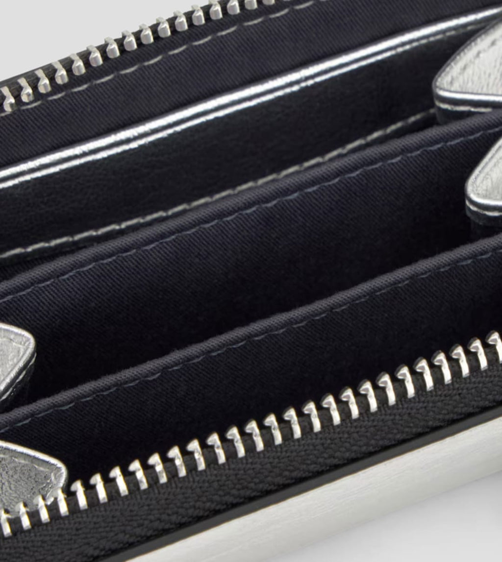 TOUS cartera mini plateada - detalle interior