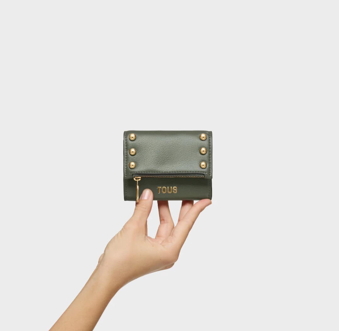 TOUS cartera verde militar - en mano