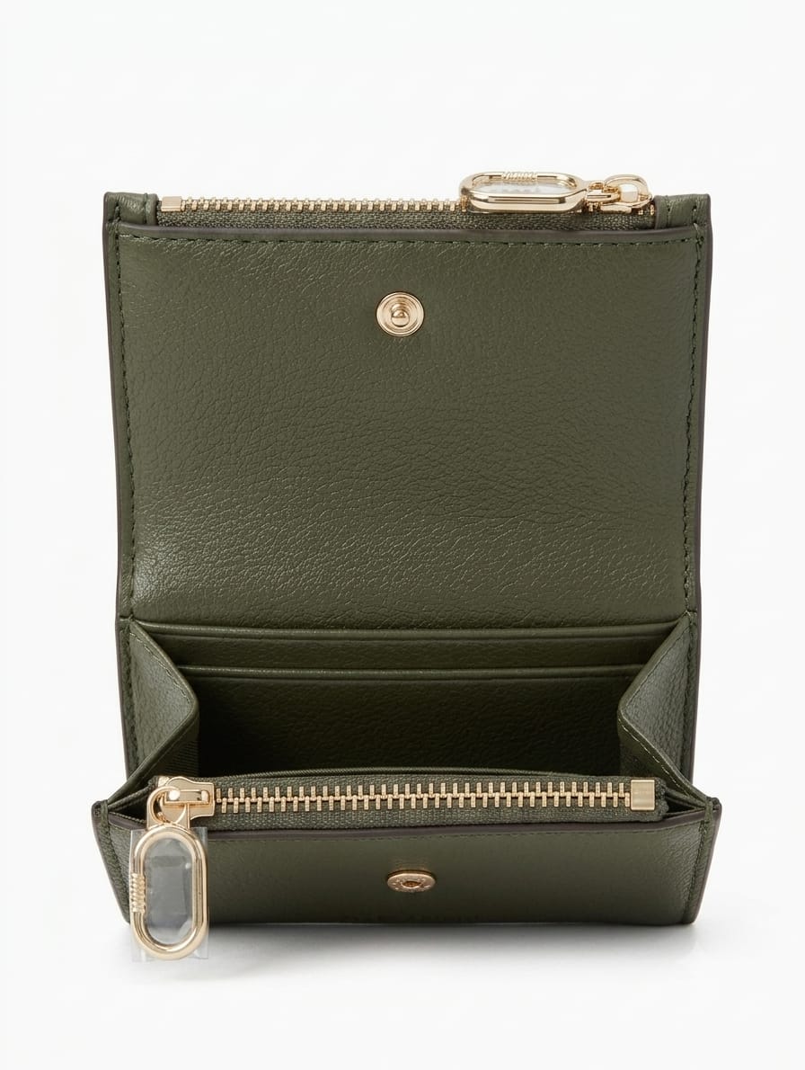 TOUS cartera verde militar - vista trasera