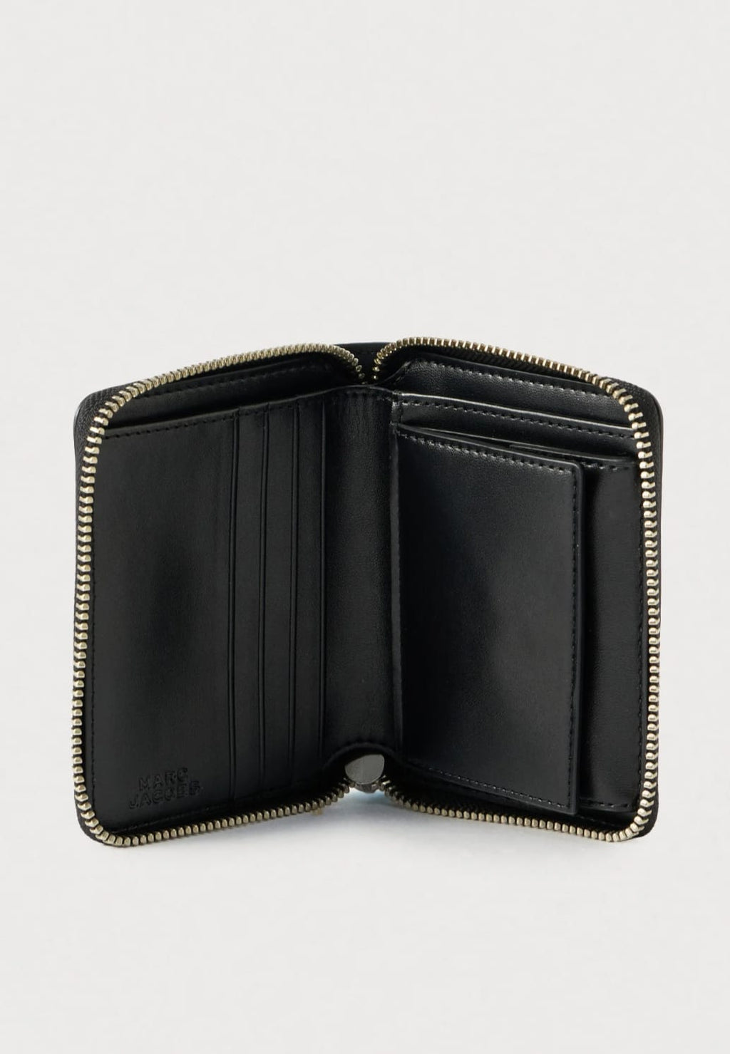 Billetera Marc Jacobs The Mini Zip Around Negro - reverso