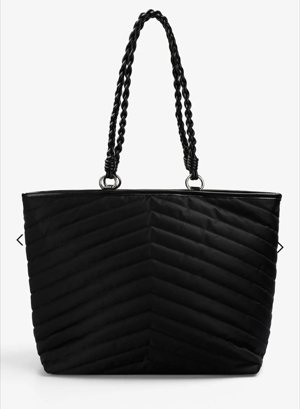 Tote Bag Scalpers Nylon Negro vista trasera