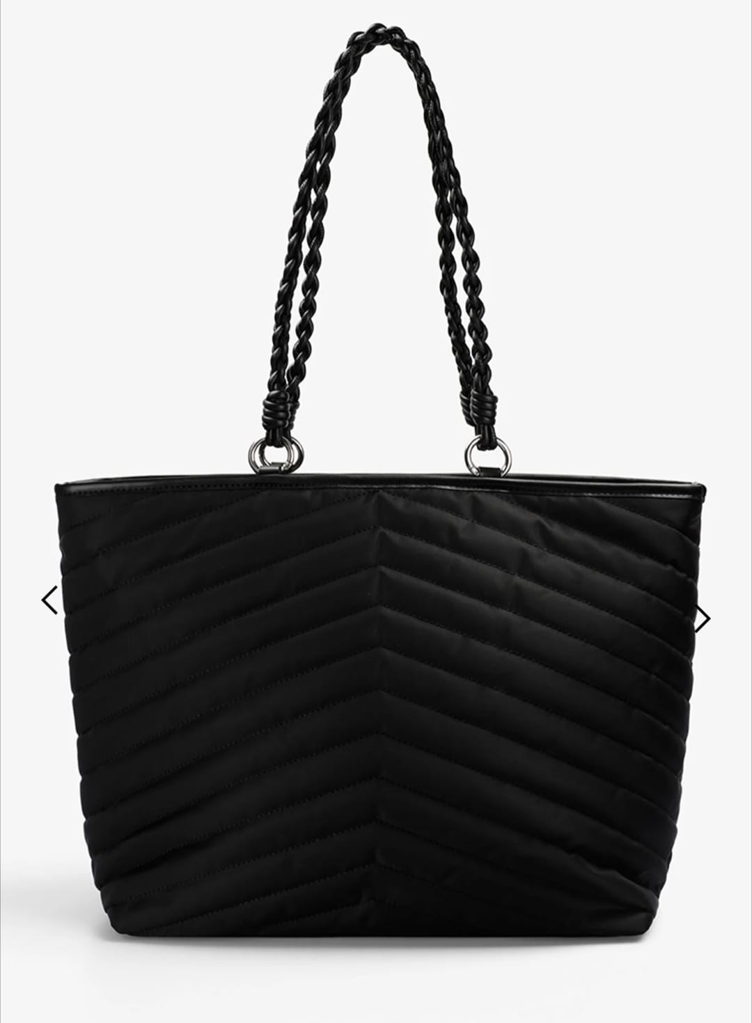 Tote Bag Scalpers Nylon Negro vista trasera