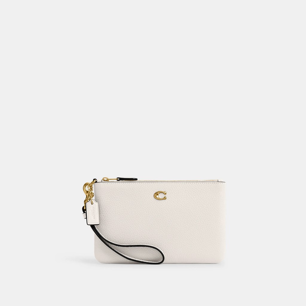 Wristlet Coach - Polished Pebble Leather