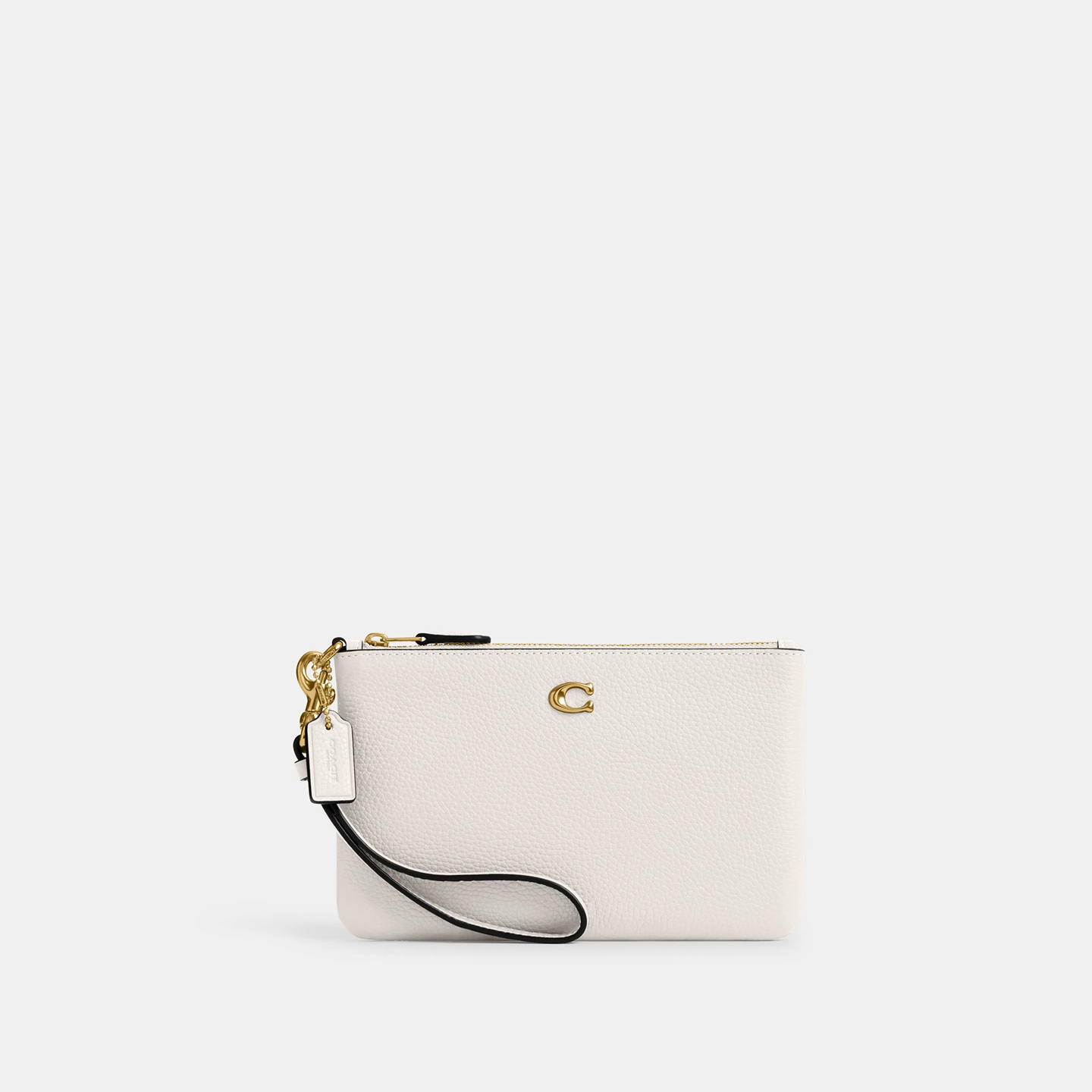 Wristlet Coach - Polished Pebble Leather