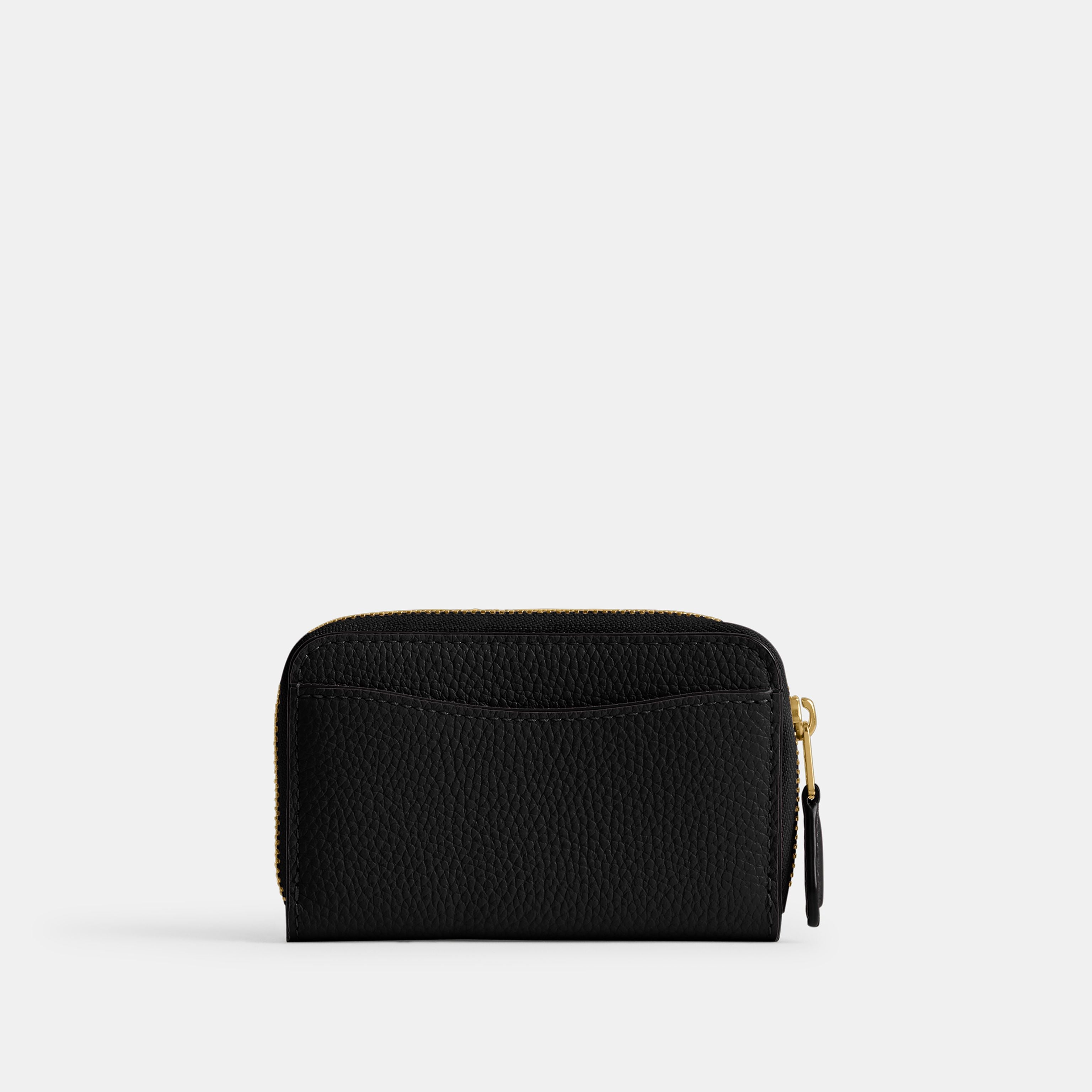 Cartera Compacta con Cierre Coach CR551 – Piel Negra