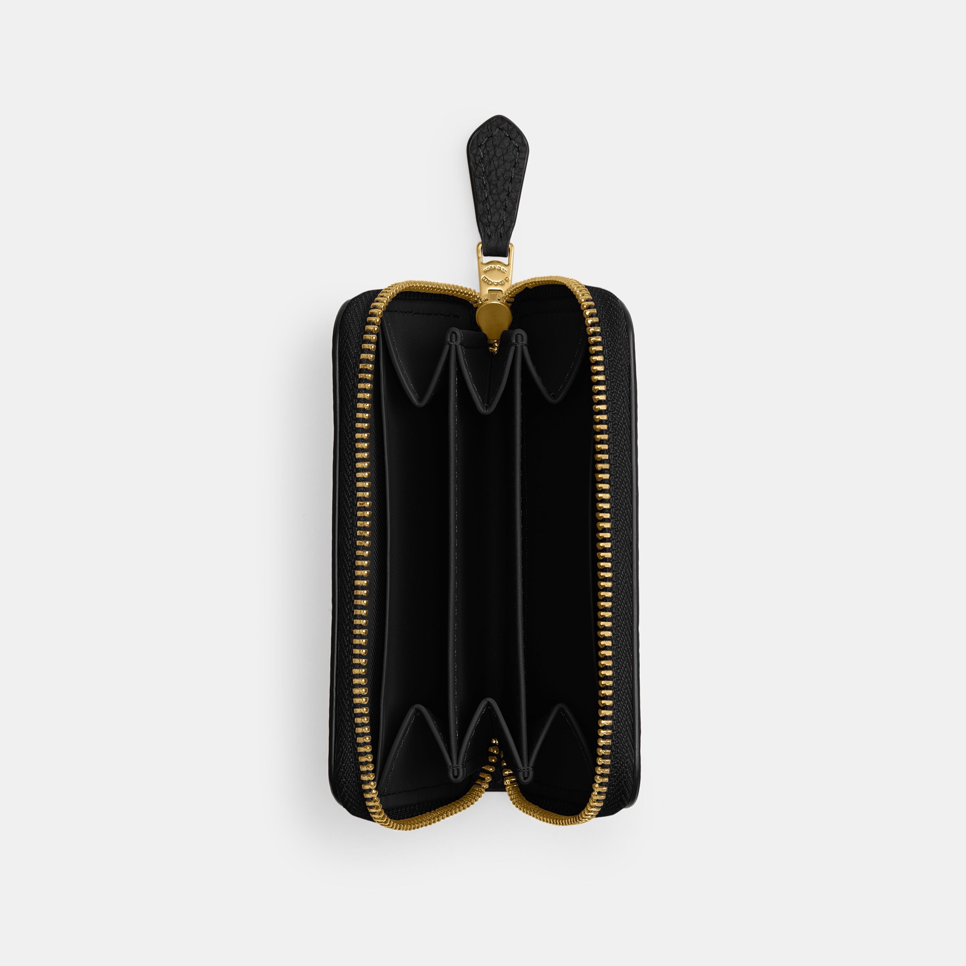 Cartera Compacta con Cierre Coach CR551 – Piel Negra