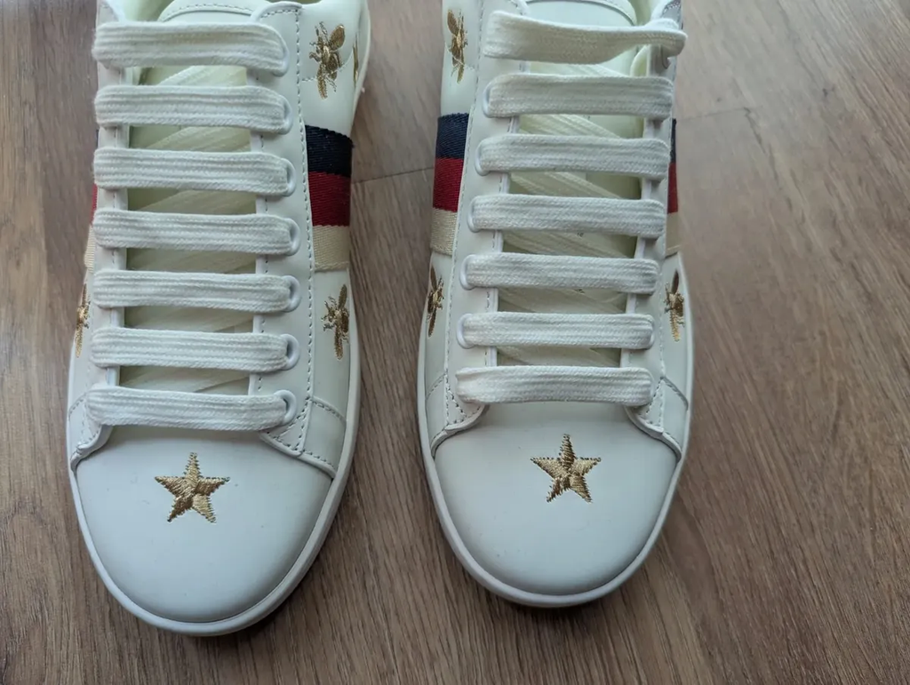 Tenis Gucci Ace Abeja Blancos