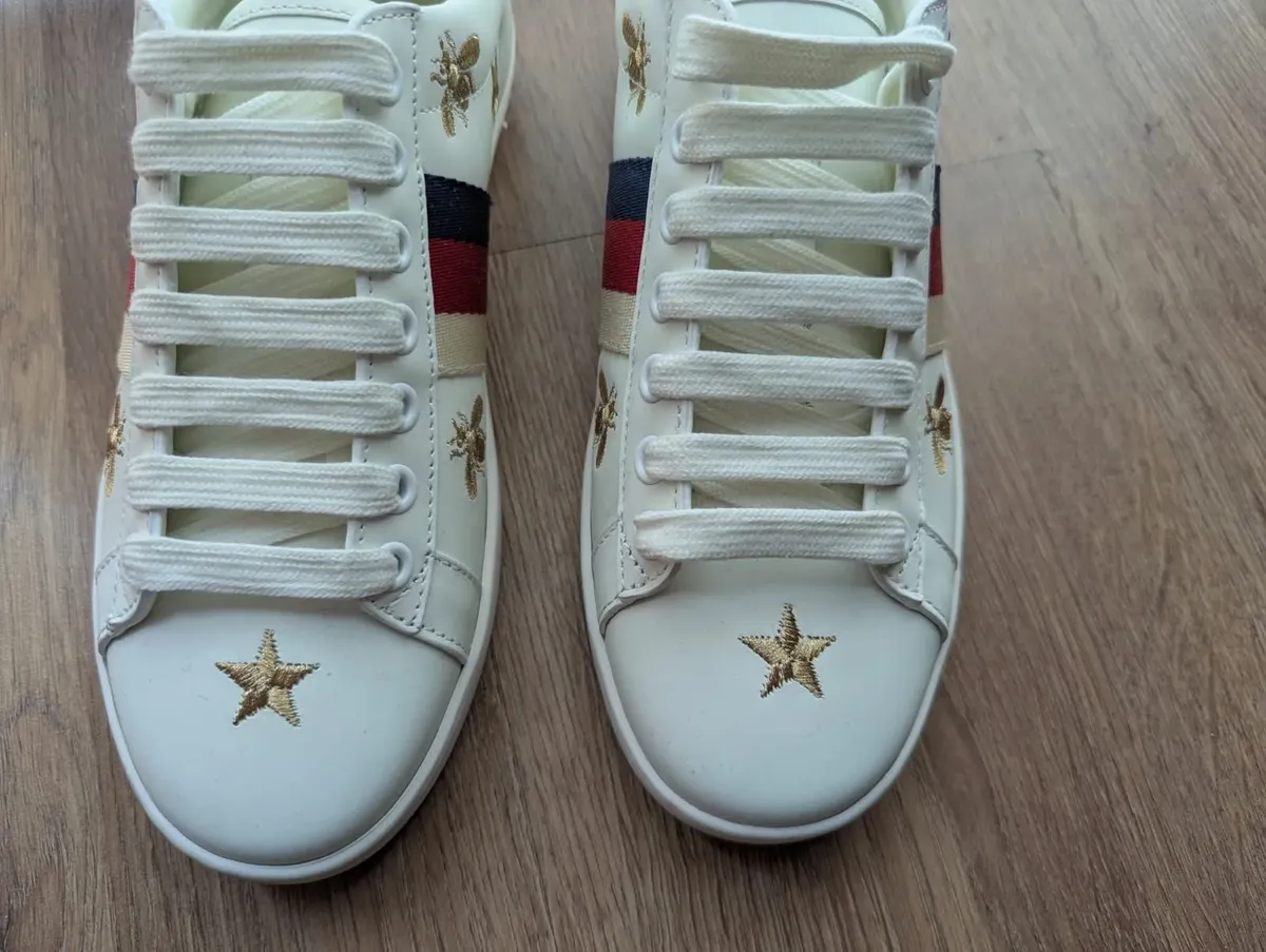 Tenis Gucci Ace Abeja Blancos