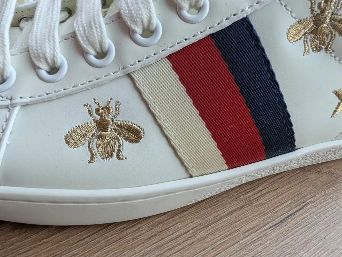 Tenis Gucci Ace Abeja Blancos