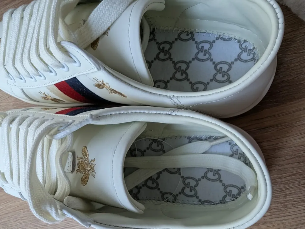 Tenis Gucci Ace Abeja Blancos