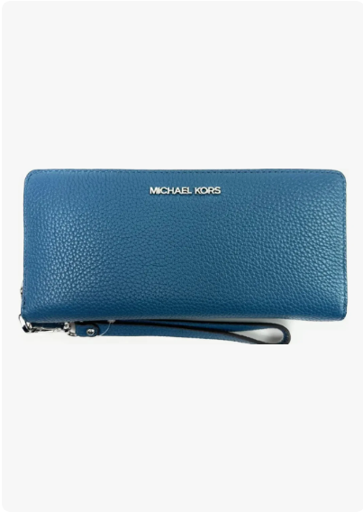 Cartera Michael Kors azul teal - frente