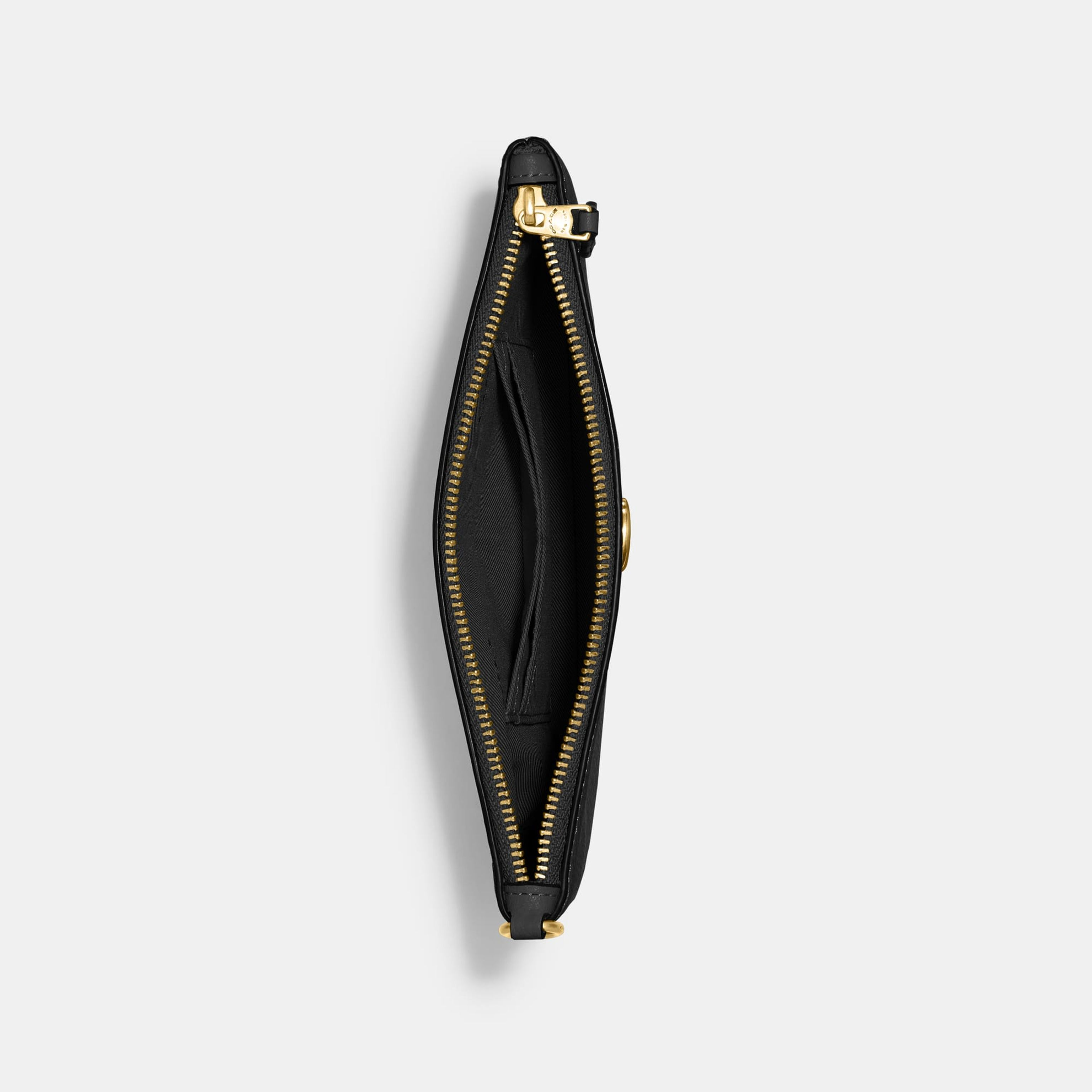 Wristlet Coach - Polished Pebble Leather
